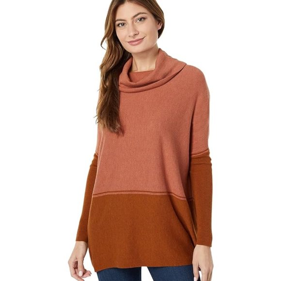 Smartwool Edgewood Poncho Sweater Dusty Cedar Heather W XS - Picture 1 of 2